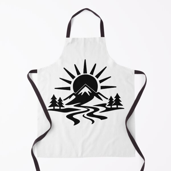 Item preview, Serene Nature Design with Mountains and Sun designed and sold by quietvisualsco.