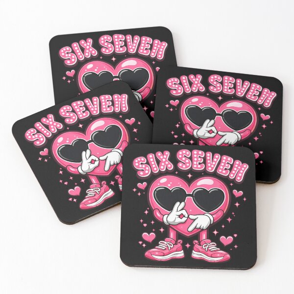 Item preview, Funny Heart 67 Valentine 6 7 Six Seven Meme Gen Alpha  designed and sold by Starry Night Creative Art.