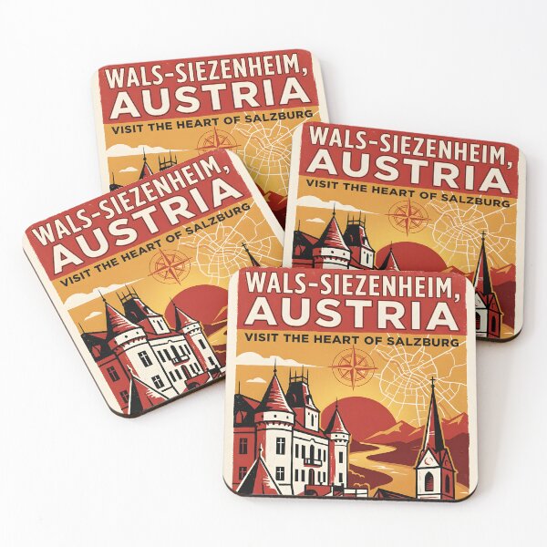Item preview, Wals Siezenheim Austria Retro Vintage Travel Tourism designed and sold by TravelersGems.