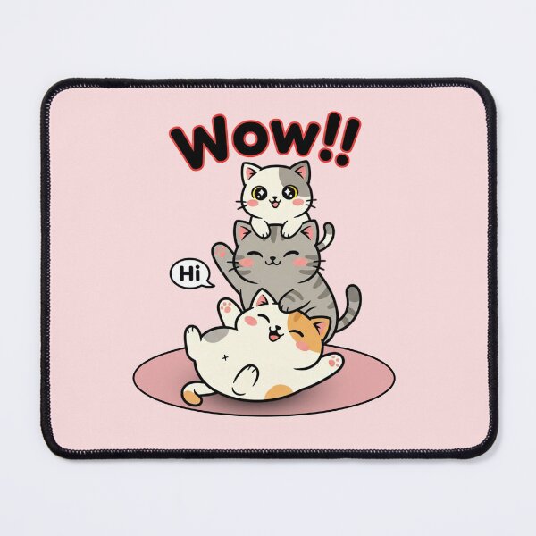 Item preview, Chibi Cat Pile – Three Happy Kittens Graphic designed and sold by TEEVOLT8.