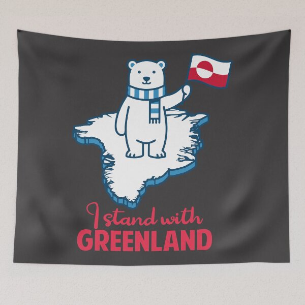 Item preview, I Stand with Greenland Protest Polar Bear Greenland Denmark designed and sold by Colorfulman.