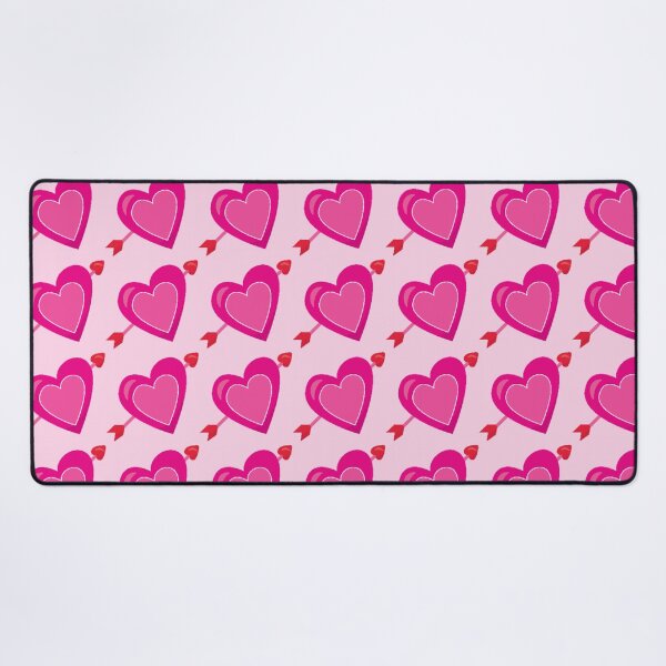 Item preview, Pink Heart Arrow Pattern Valentine Love Scarf designed and sold by FestivityFinds.