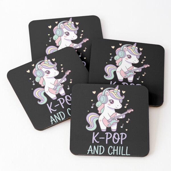 Item preview, K-Pop AND CHILL Cute Unicorn Korean Pop Music designed and sold by LuminOrb.