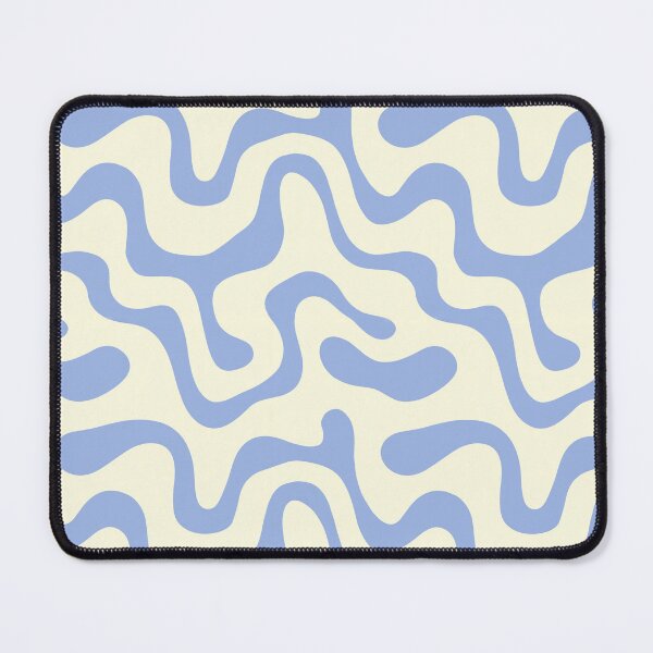 Item preview, Retro Groovy Wavy Swirl Pattern in Periwinkle Blue designed and sold by Prismatect.