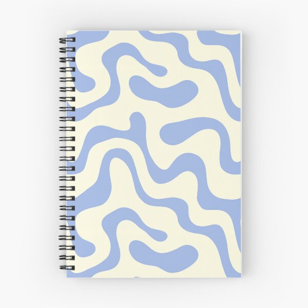 Item preview, Retro Groovy Wavy Swirl Pattern in Periwinkle Blue designed and sold by Prismatect.