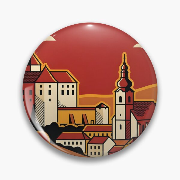 Item preview, Mattersburg Austria Retro Vintage Travel Tourism designed and sold by TravelersGems.