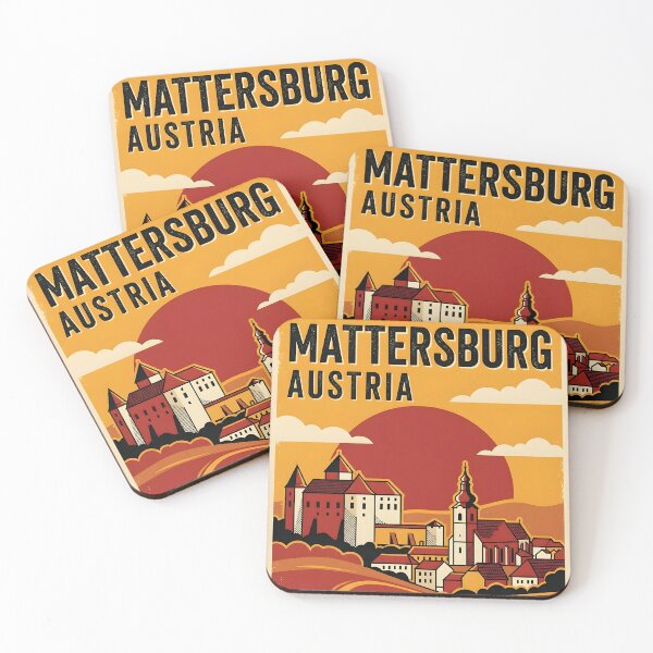 Item preview, Mattersburg Austria Retro Vintage Travel Tourism designed and sold by TravelersGems.