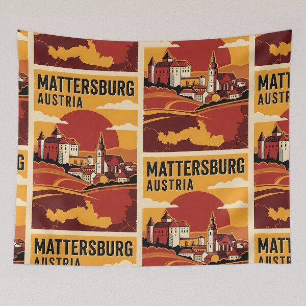 Item preview, Mattersburg Austria Retro Vintage Travel Tourism designed and sold by TravelersGems.