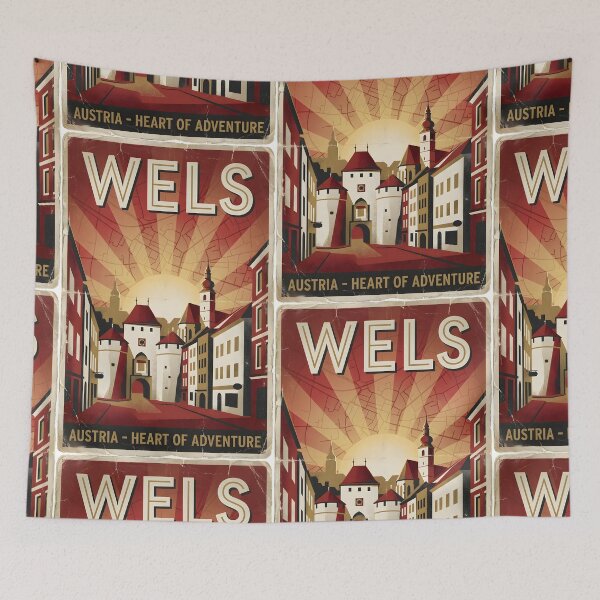 Item preview, Wels Austria Retro Vintage Travel Tourism designed and sold by TravelersGems.