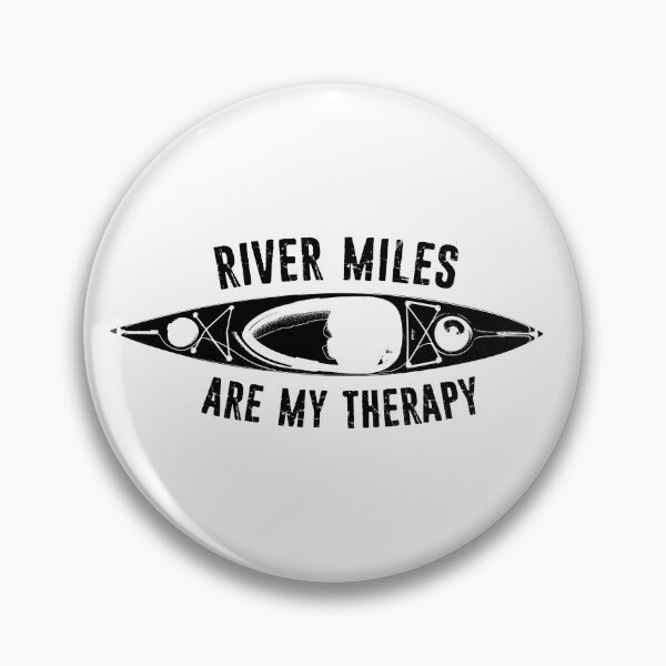 Item preview, River Miles Are My Therapy Kayaking designed and sold by Esskay Designs.