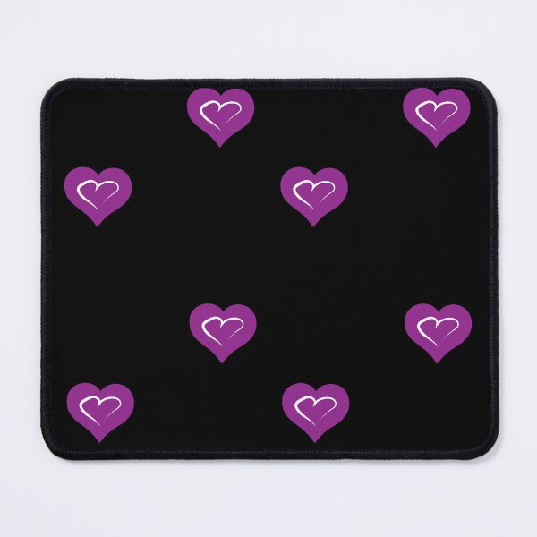 Item preview, Purple Hearts on Black designed and sold by Digitalmyth's Designs.