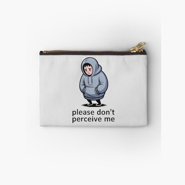 Item preview, Please Don't Perceive Me Anxiety Introvert Social Awkwardness Art designed and sold by SplashTastic.