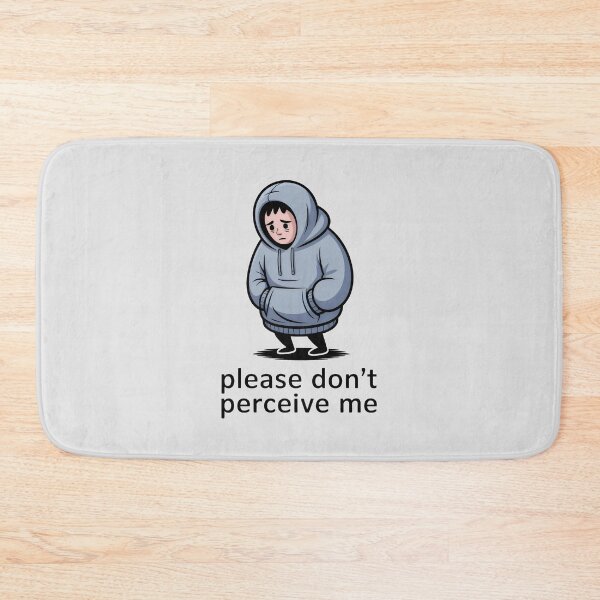 Item preview, Please Don't Perceive Me Anxiety Introvert Social Awkwardness Art designed and sold by SplashTastic.
