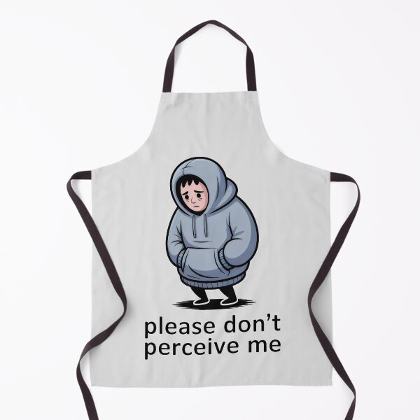 Item preview, Please Don't Perceive Me Anxiety Introvert Social Awkwardness Art designed and sold by SplashTastic.