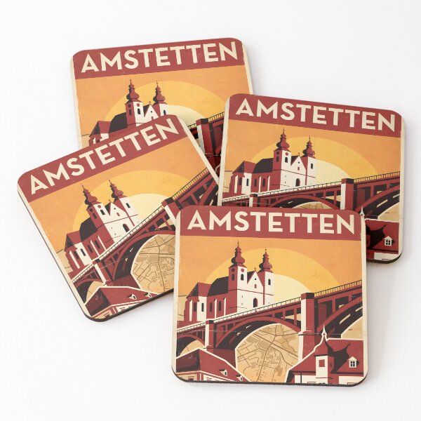 Item preview, Amstetten Austria Retro Vintage Travel Tourism designed and sold by TravelersGems.