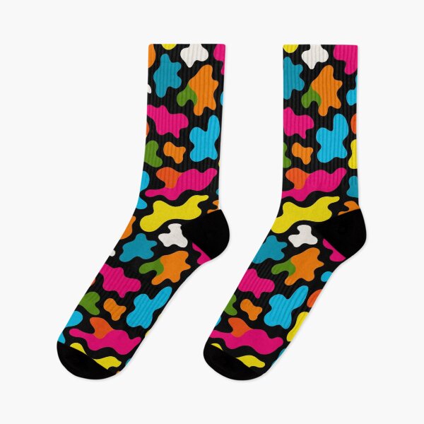 Item preview, Colorful Neon Rainbow Cow Print Pattern designed and sold by Prismatect.