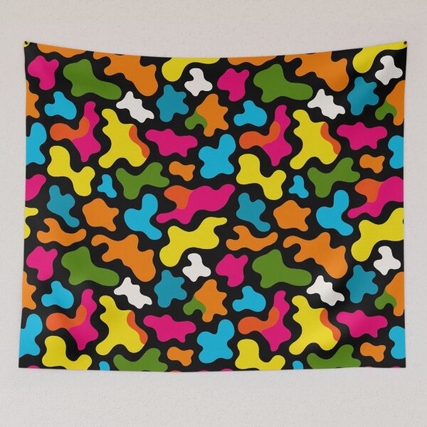 Item preview, Colorful Neon Rainbow Cow Print Pattern designed and sold by Prismatect.