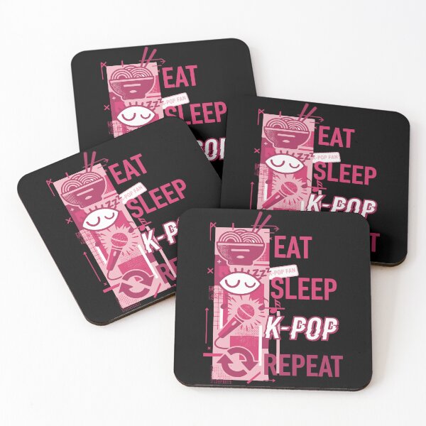 Item preview, Eat Sleep K-Pop Repeat Korean Pop Music designed and sold by LuminOrb.