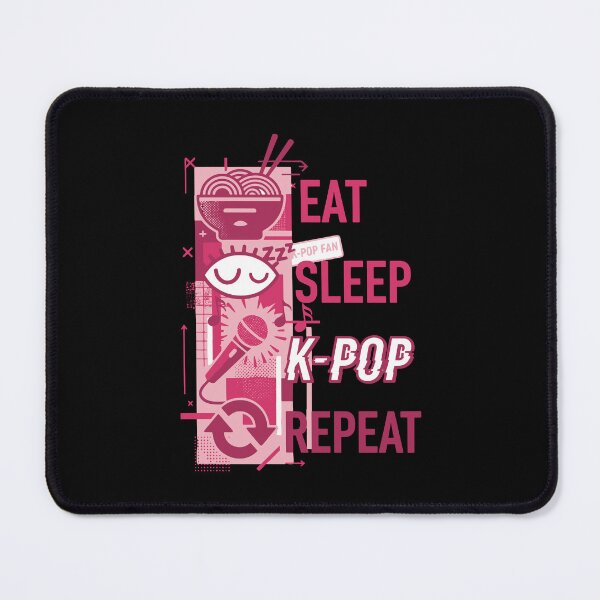 Item preview, Eat Sleep K-Pop Repeat Korean Pop Music designed and sold by LuminOrb.
