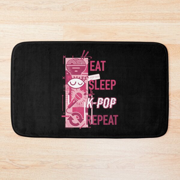 Item preview, Eat Sleep K-Pop Repeat Korean Pop Music designed and sold by LuminOrb.