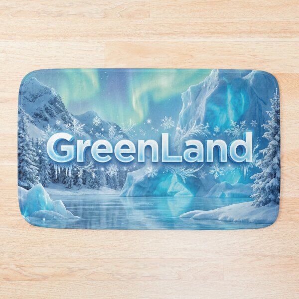 Item preview, Greenland Aurora Borealis Snowy Trees Art designed and sold by DGtaLrtcom.
