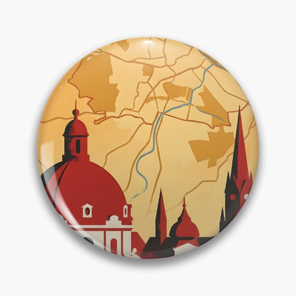 Item preview, Baden Bei Wien Austria Retro Vintage Travel Tourism designed and sold by TravelersGems.