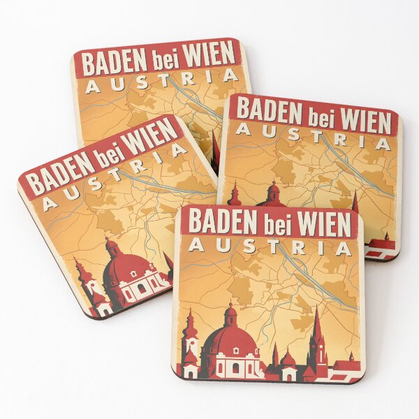 Item preview, Baden Bei Wien Austria Retro Vintage Travel Tourism designed and sold by TravelersGems.