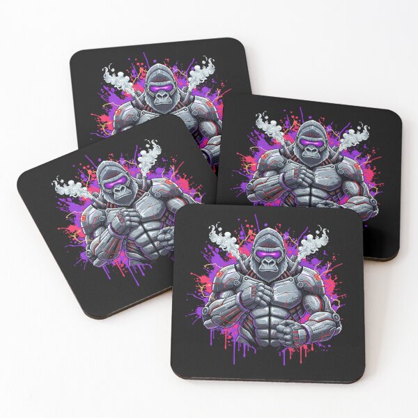 Item preview, Cyber Mecha Gorilla - Neon Power & Steam Armor designed and sold by ImpactVibe.