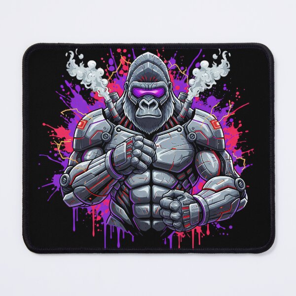 Item preview, Cyber Mecha Gorilla - Neon Power & Steam Armor designed and sold by ImpactVibe.