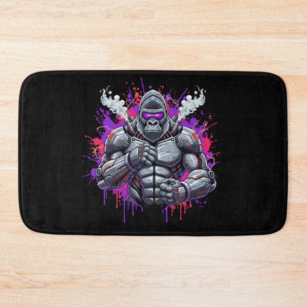 Item preview, Cyber Mecha Gorilla - Neon Power & Steam Armor designed and sold by ImpactVibe.