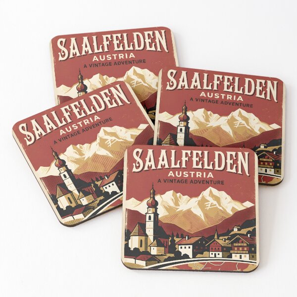 Item preview, Saalfelden Austria Retro Vintage Travel Tourism designed and sold by TravelersGems.