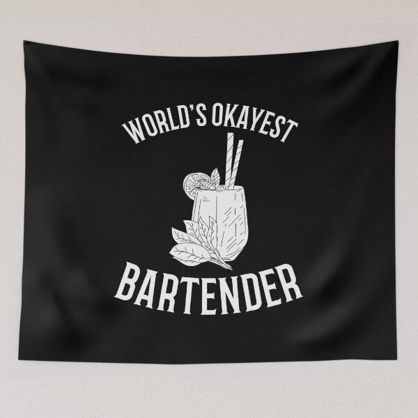 Item preview, World's Okayest Bartender designed and sold by 87-Aesthetics.
