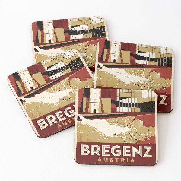 Item preview, Bregenz Austria Retro Vintage Travel Tourism B designed and sold by TravelersGems.