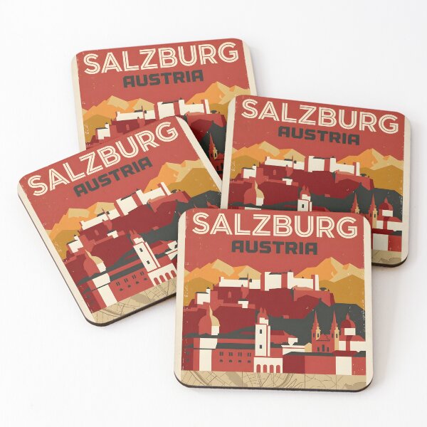 Item preview, Salzburg Austria Retro Vintage Travel Tourism designed and sold by TravelersGems.