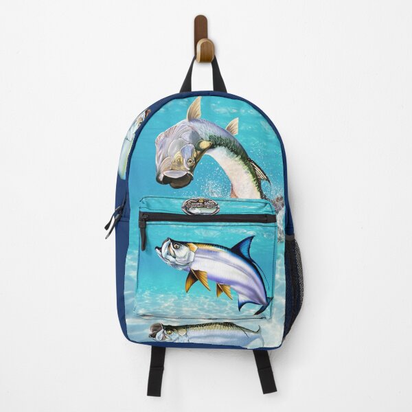 Item preview, Tarpon Jumping at Sunset – Realistic Fishing Art designed and sold by Color4Nature.