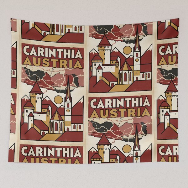Item preview, Carinthia Austria Retro Vintage Travel Tourism designed and sold by TravelersGems.