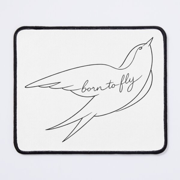 Item preview, Born to Fly – Minimalist Swallow Line Art designed and sold by LoppiPrintShop.