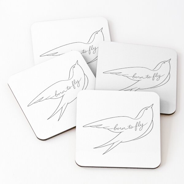 Item preview, Born to Fly – Minimalist Swallow Line Art designed and sold by LoppiPrintShop.
