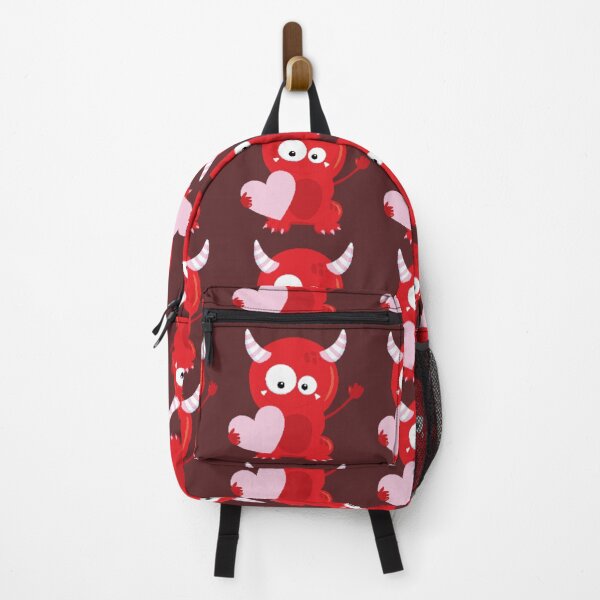 Item preview, Cute Red Monster Holding Heart Valentine Mug designed and sold by FestivityFinds.