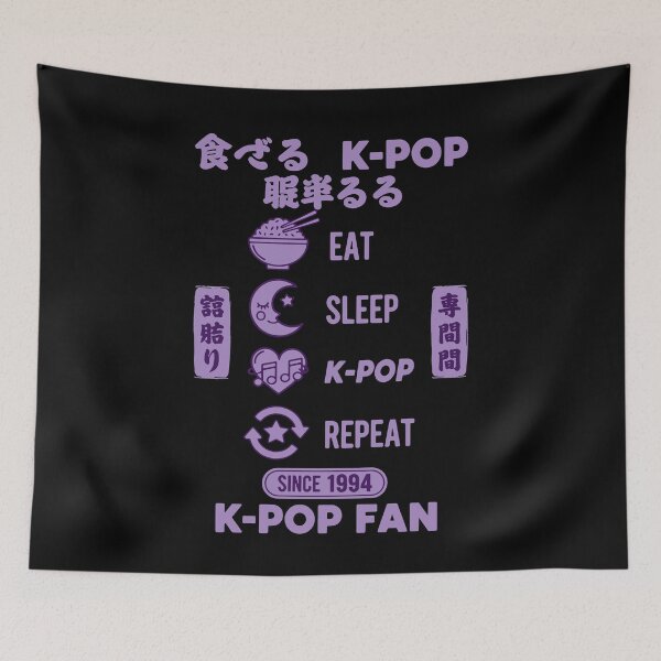 Item preview, Eat Sleep K-Pop Repeat Since 1994 K-Pop Fan designed and sold by LuminOrb.
