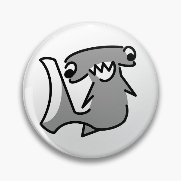 Item preview, Minimalist Hammer Head Shark designed and sold by silvae.studio.