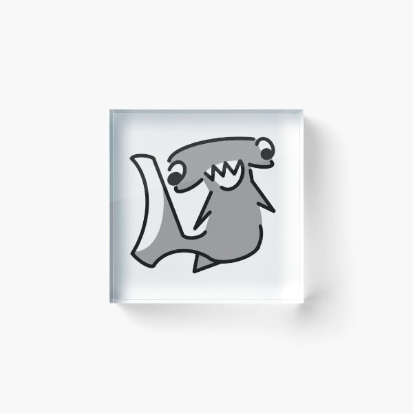 Item preview, Minimalist Hammer Head Shark designed and sold by silvae.studio.