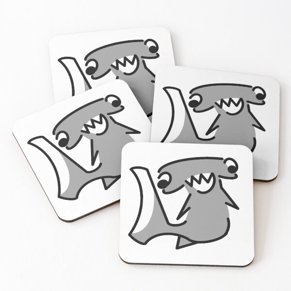 Item preview, Minimalist Hammer Head Shark designed and sold by silvae.studio.