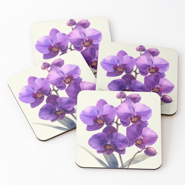 Item preview, Gentle beauty, orchid in dark purple designed and sold by LiskoDesign.