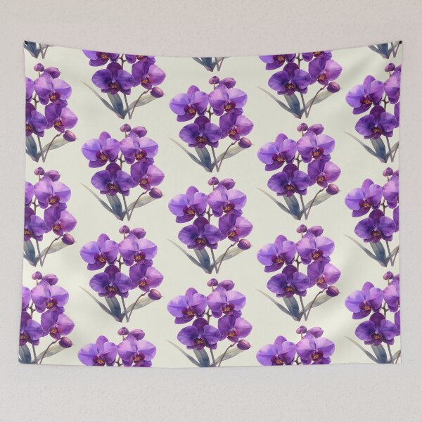 Item preview, Gentle beauty, orchid in dark purple designed and sold by LiskoDesign.