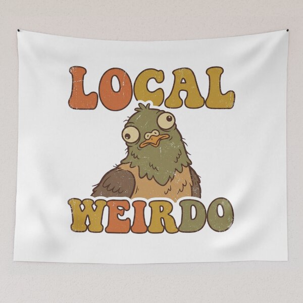 Item preview, Local Weirdo Funny Pigeon Retro Vintage 70s Sticker designed and sold by Pingi-shop.