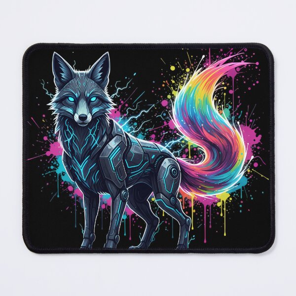 Item preview, Cyber Fox - Fiber Spirit & Neon Mask designed and sold by ImpactVibe.
