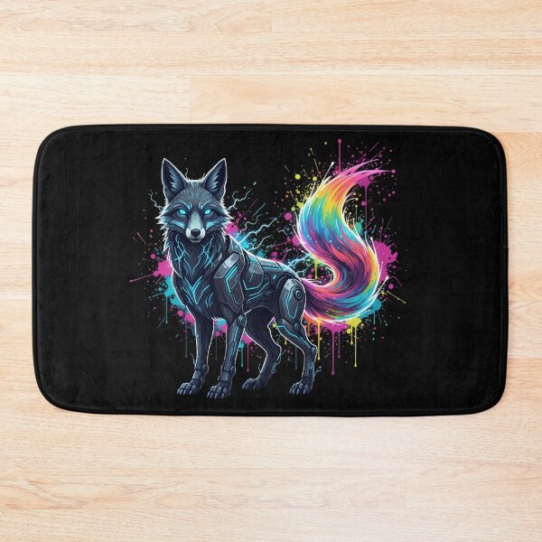 Item preview, Cyber Fox - Fiber Spirit & Neon Mask designed and sold by ImpactVibe.