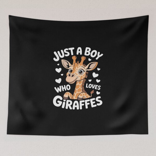 Item preview, Just A Boy Who Loves Giraffes Cute Giraffe Baby Zoo Animals designed and sold by DigitaldeligArt.