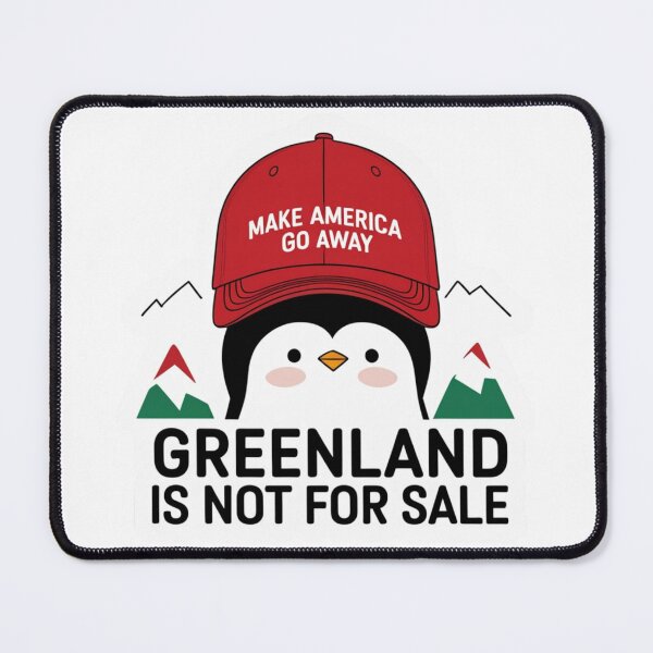 Item preview, Arctic Guardian Penguin – Greenland Quiet Resistance Sticker | Quiet Guardians designed and sold by shlepyart.